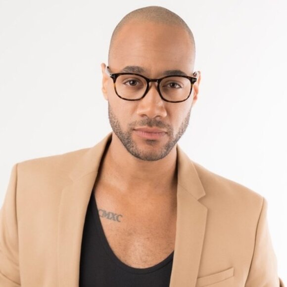 Tom Ford FT5505 052 Eyeglasses Dark Havana 52mm Square Frame - Picture 3 of 10